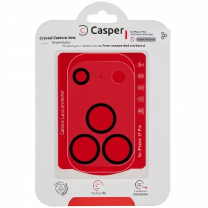 Casper Camera Lens Protector For iPhone 17 Pro (Crystal Full Cover)