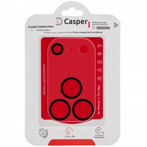 Casper Camera Lens Protector For iPhone 17 Pro Max (Crystal Full Cover)