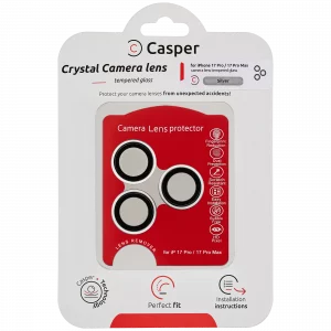 Casper Camera Lens Protector For iPhone 17 Pro / 17 Pro Max (Silver) (Clear)