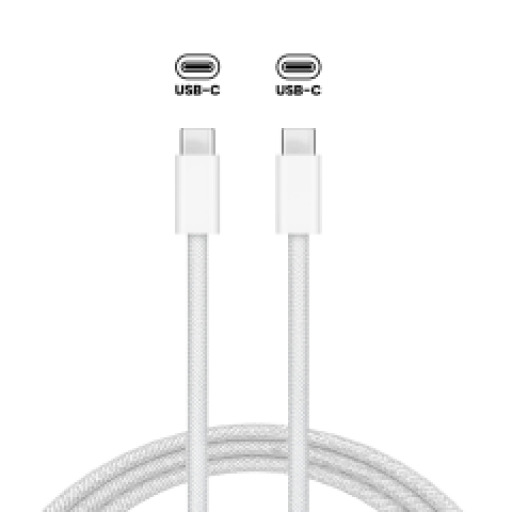 Apple 240W USB-C to USB-C Braided Charging Cable For MacBook Pro / MacBook Air / iPad Pro (2m, 6.6ft) (OEM Brand New, Bulk Packaging)