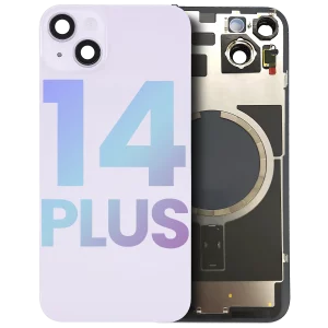 Back Glass w/ MagSafe Magnet & NFC & Flashlight Flex For iPhone 14 Plus (Service Pack) (Purple)
