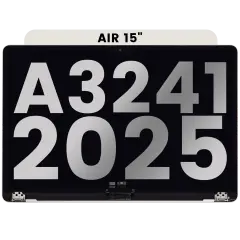 Complete LCD Screen Assembly For MacBook Air 15" (A3241 / Early 2025) (Used OEM Pull: Grade A) (Starlight)