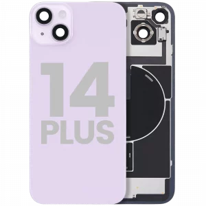 Back Glass w/ MagSafe Magnet & NFC & Flashlight Flex For iPhone 14 Plus (Used OEM Pull: Grade A) (Purple)