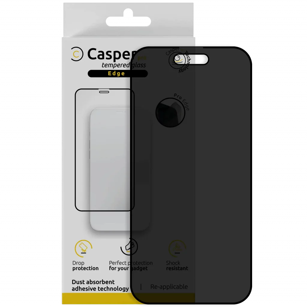 Casper Pro Edge Tempered Glass For iPhone Air (Retail Pack) (Privacy)