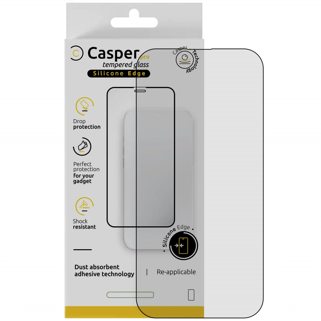 Casper Pro Silicone Tempered Glass For iPhone Air (Retail Pack) (Clear)