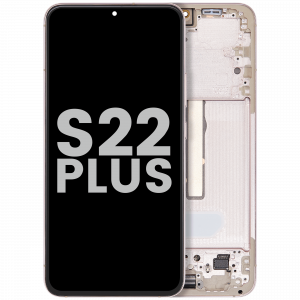 OLED Assembly With Frame For Samsung Galaxy S22 Plus 5G (Used OEM Pull: Grade A) (Pink Gold)
