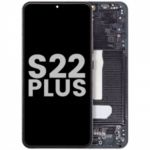 OLED Assembly With Frame For Samsung Galaxy S22 Plus 5G (Used OEM Pull: Grade B/C) (Phantom Black)