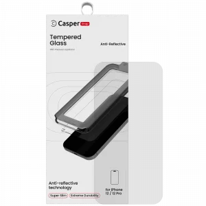 Casper Snap Tempered Glass For iPhone 12 / 12 Pro (Retail Pack) (AR Clear)