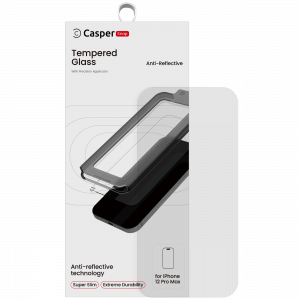 Casper Snap Tempered Glass For iPhone 12 Pro Max (Retail Pack) (AR Clear)