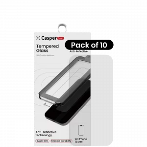 Casper Snap Tempered Glass For iPhone 12 Mini (10 Pack) (AR Clear)