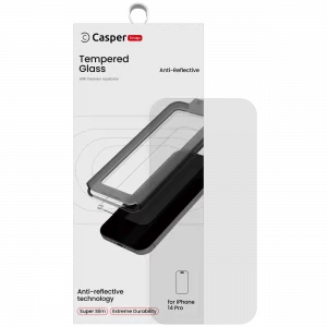 Casper Snap Tempered Glass For iPhone 14 Pro (Retail Pack) (AR Clear)