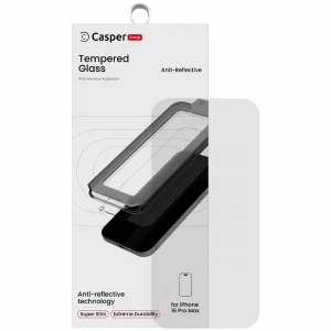 Casper Snap Tempered Glass For iPhone 16 Pro Max (AR Clear)