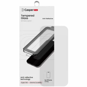 Casper Snap Tempered Glass For iPhone 17 Pro (Retail Pack) (AR Clear)