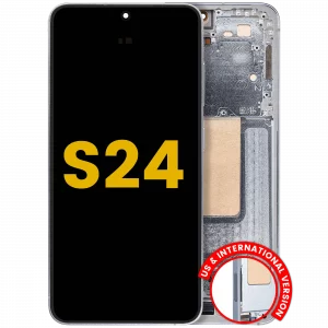 OLED Assembly With Frame For Samsung Galaxy S24 5G (US & International Version) (Refurbished) (Sapphire Blue)