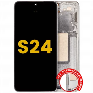 OLED Assembly With Frame For Samsung Galaxy S24 5G (US & International Version) (Refurbished) (Amber Yellow)