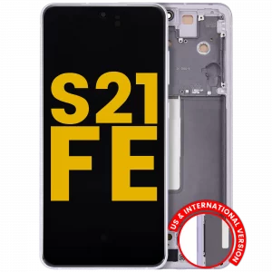 OLED Assembly With Frame For Samsung Galaxy S21 FE 5G (US & International Version) (Refurbished) (Lavender)