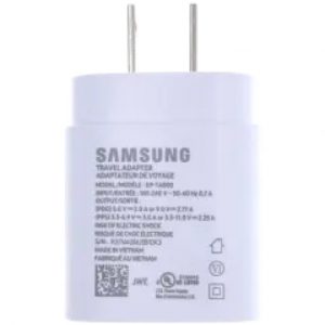Samsung USB-C Wall Adapter (OEM Brand New, Retail Packaging) (White)