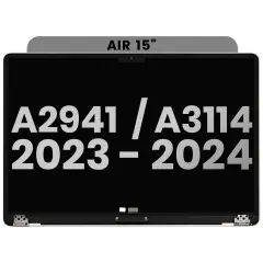 Complete LCD Screen Assembly For MacBook Air 15" (A2941 / Mid 2023) / Air 15" (A3114 / Mid 2024) (Used OEM Pull: Grade A) (Sp