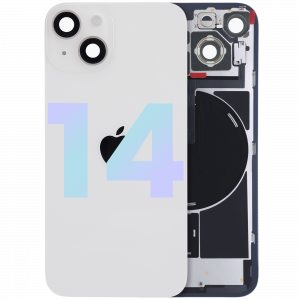 Back Glass w/ MagSafe Magnet & NFC & Flashlight Flex For iPhone 14 (Genuine OEM) (Starlight)