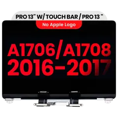 Complete LCD Screen Assembly For MacBook Pro 13" A1706 / A1708 (2016-2017) (Aftermarket Plus) (Space Gray)