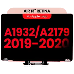 Complete LCD Screen Assembly For MacBook Air 13" A1932 (2019) / A2179 (2020) (Aftermarket Plus) (Rose Gold)
