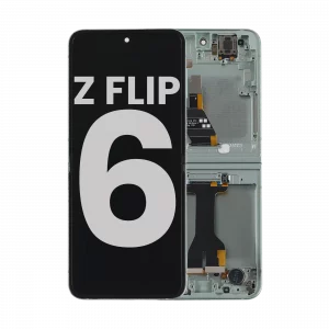 Inner OLED Assembly With Frame For Samsung Galaxy Z Flip 6 5G (US & International) (Used OEM Pull : Grade B/C) (Mint)