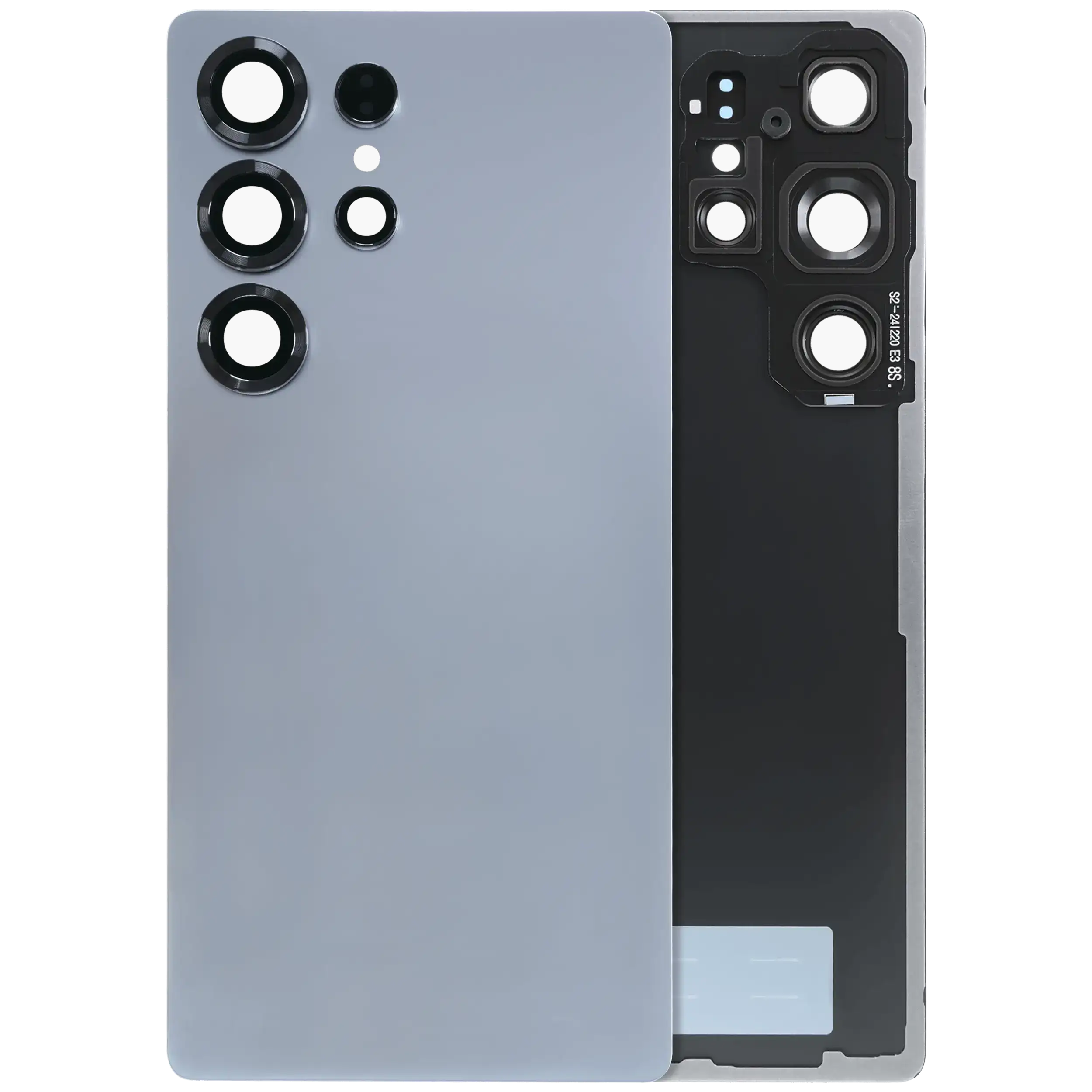 Back Cover Glass With Camera Lens For Samsung Galaxy S25 Ultra 5G (Service Pack) (Titanium Silver Blue)