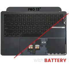 Top Case with Battery and Keyboard (ANSI US) For MacBook Air 13" A2681 (2022) (Used OEM Pull: Grade A) (Starlight)