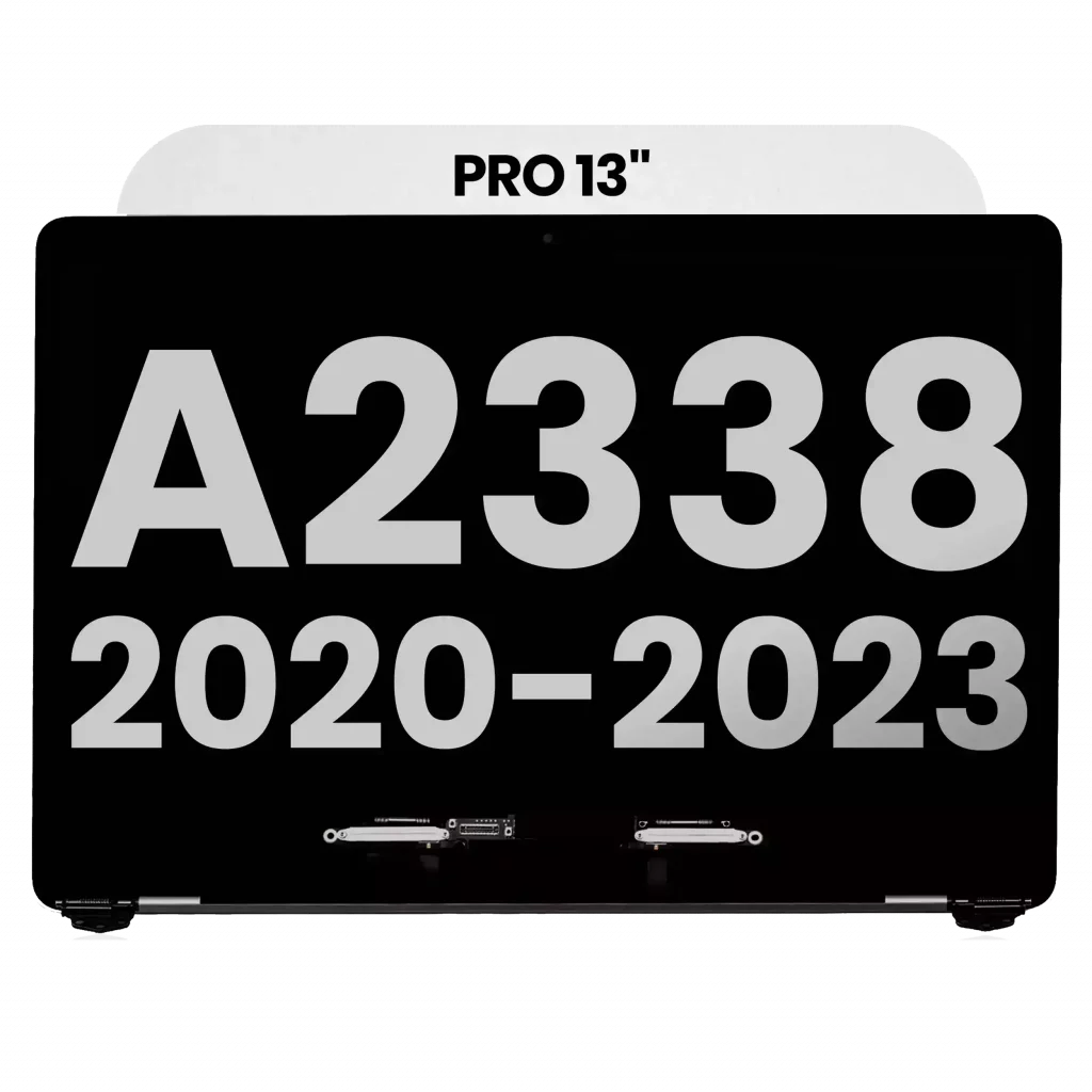 Complete LCD Display Assembly For MacBook Pro 13" A2338 (2020 - 2023) (Used OEM Pull: Grade B) (Silver)