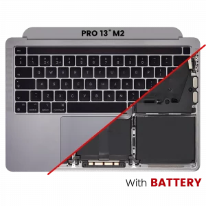 Top Case with Battery and Keyboard (ISO UK) For MacBook Pro 13" A2338 (2020) (Space Gray)