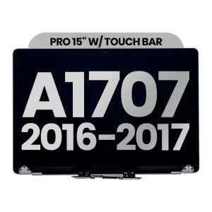 Complete LCD Display Assembly For MacBook Pro 15" A1707 (2016-2017) (Used OEM Pull: Grade A) (Space Gray)