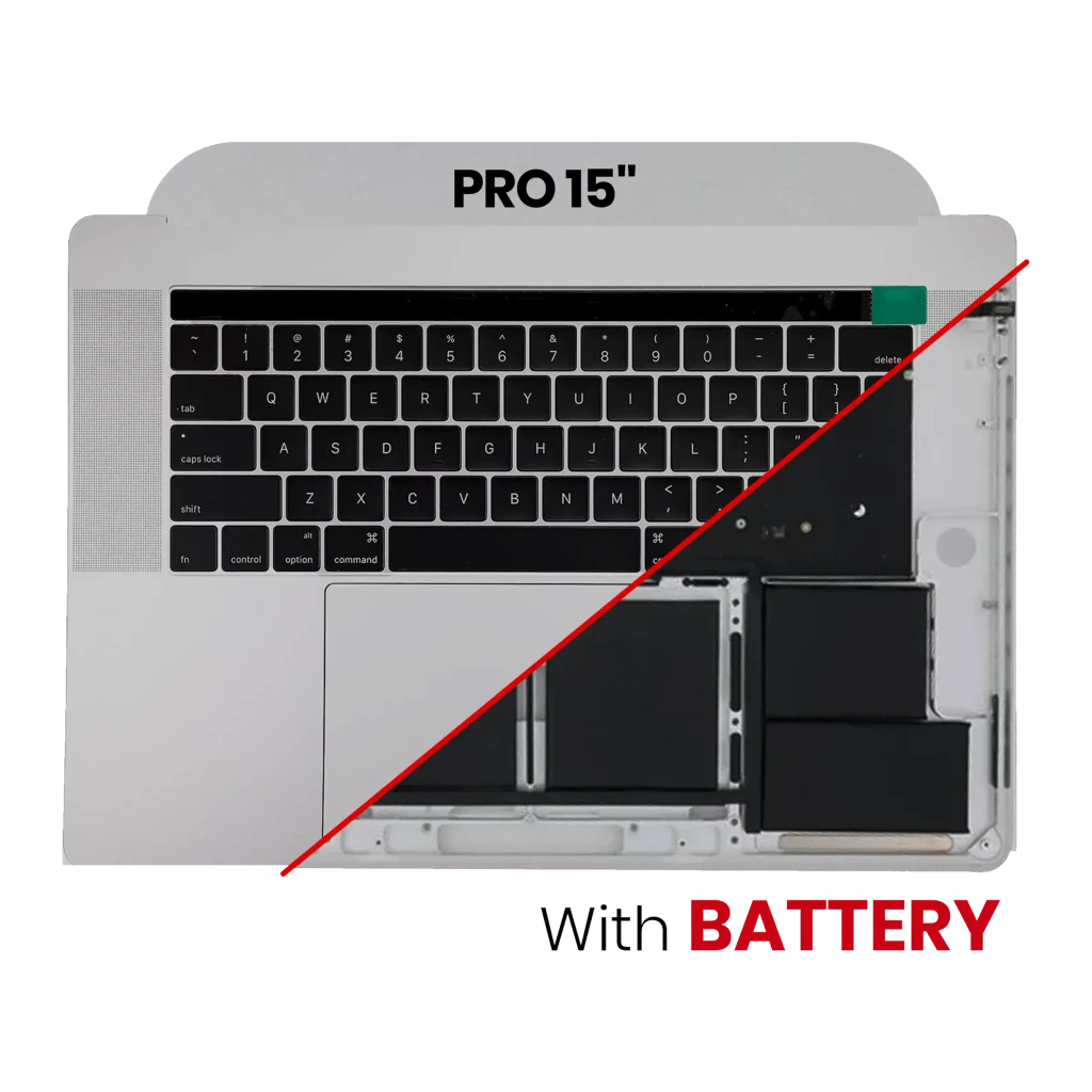Top Case with Battery and Keyboard (ISO UK) For MacBook Pro 15" A1707 (2016-2017) (Space Gray)