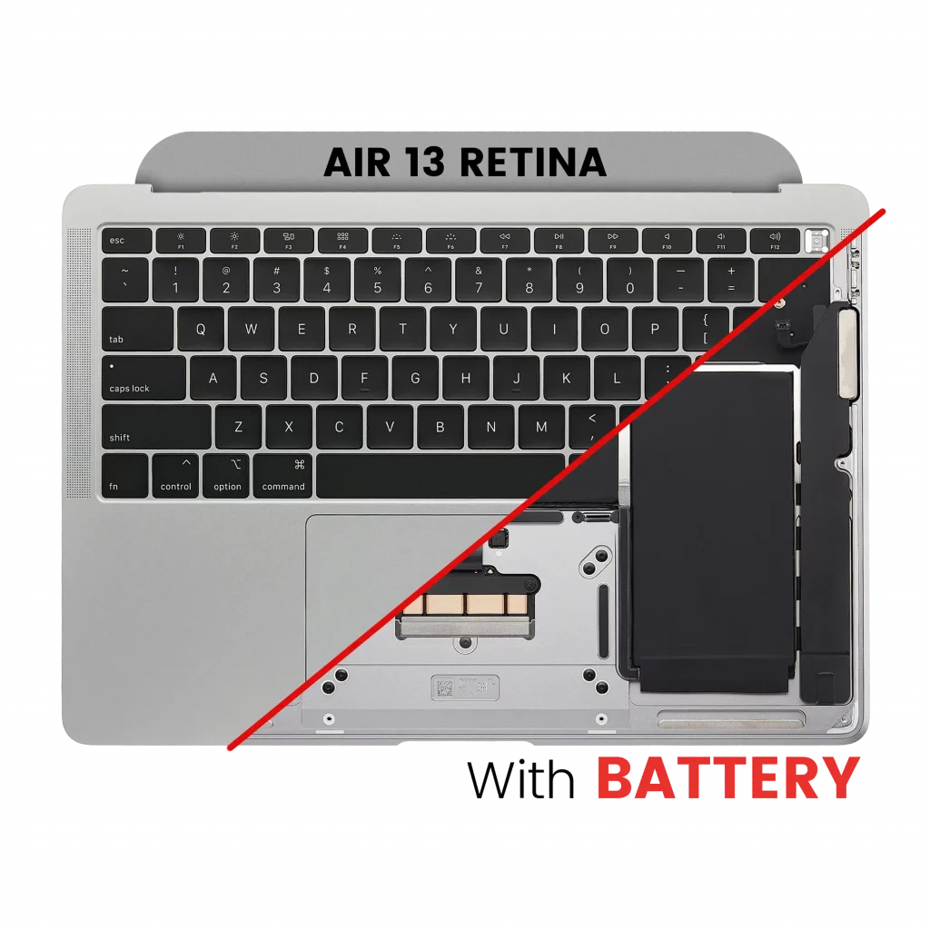 Top Case with Battery and Keyboard (ANSI US) For MacBook Air 13" A1932 (2018-2019) (OEM New) (Space Gray)