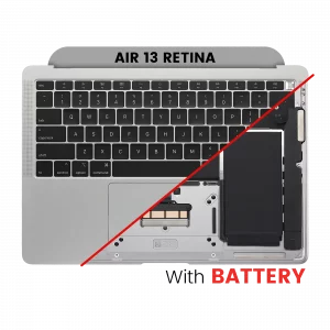 Top Case with Battery and Keyboard (ANSI US) For MacBook Air 13" A1932 (2018-2019) (OEM New) (Space Gray)