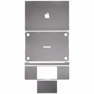 4in1 (Top, Bottom, Keyboard, Trackpad) Skin For MacBook Pro 16" A2485 (2021) Pro / Max () (Gray)