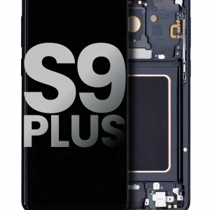 OLED Assembly With Frame For Samsung Galaxy S9 Plus (Used OEM Pull: Grade B/C) (Midnight Black)