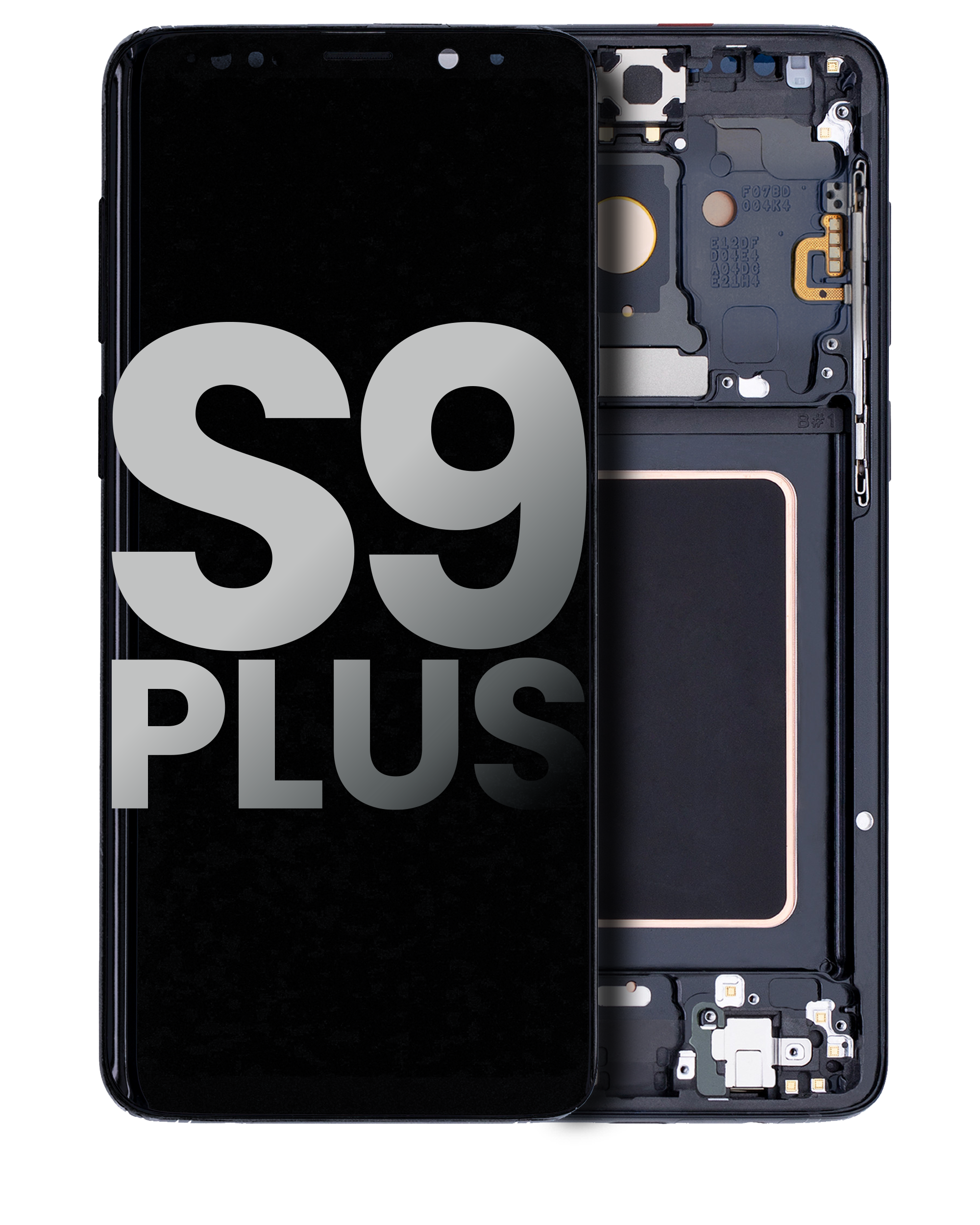 OLED Assembly With Frame For Samsung Galaxy S9 Plus (Used OEM Pull: Grade B/C) (Midnight Black)