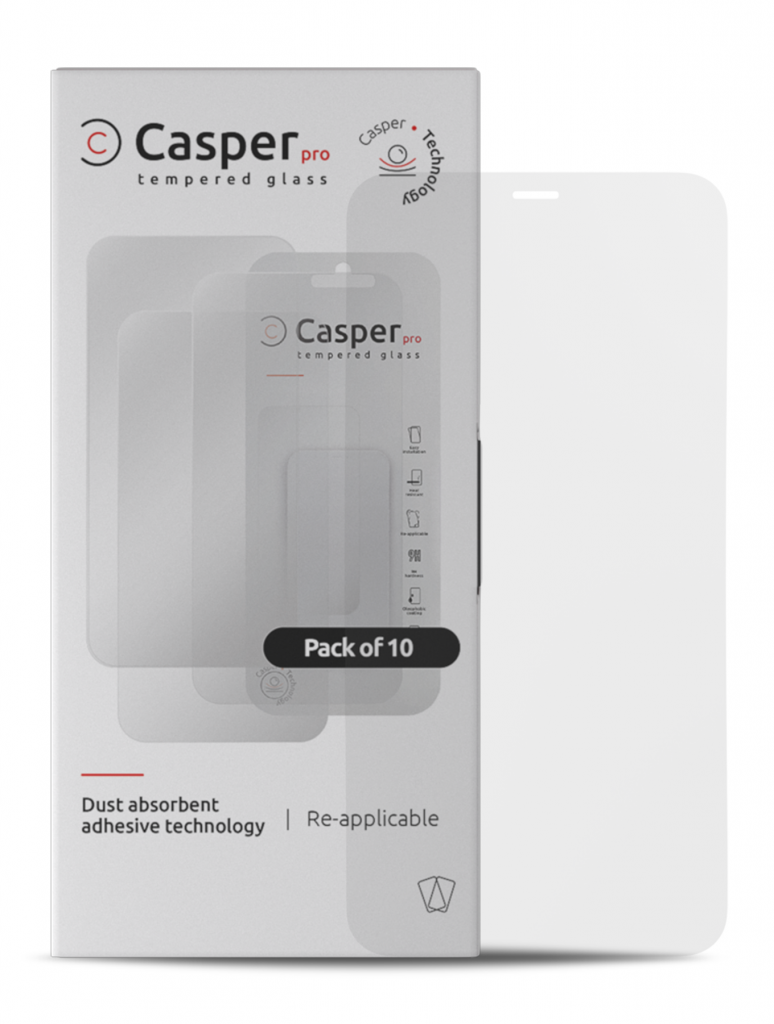 Casper Pro Tempered Glass For iPhone XR / 11 (10 Pack) (Matte)