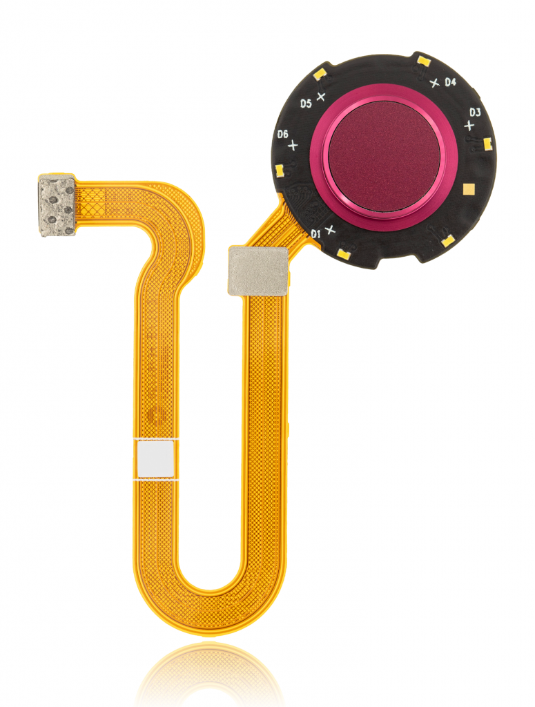 Fingerprint Reader With Flex Cable For Motorola One Hyper (XT2027-1 / 2020) (Genuine OEM) (Magenta)