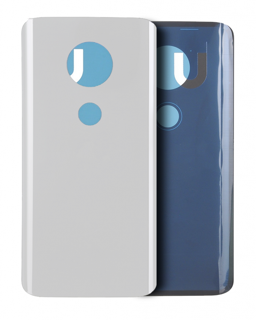 Back cover Glass For Motorola Moto G7 (XT1962 / 2019) (Genuine OEM) (Clear White)