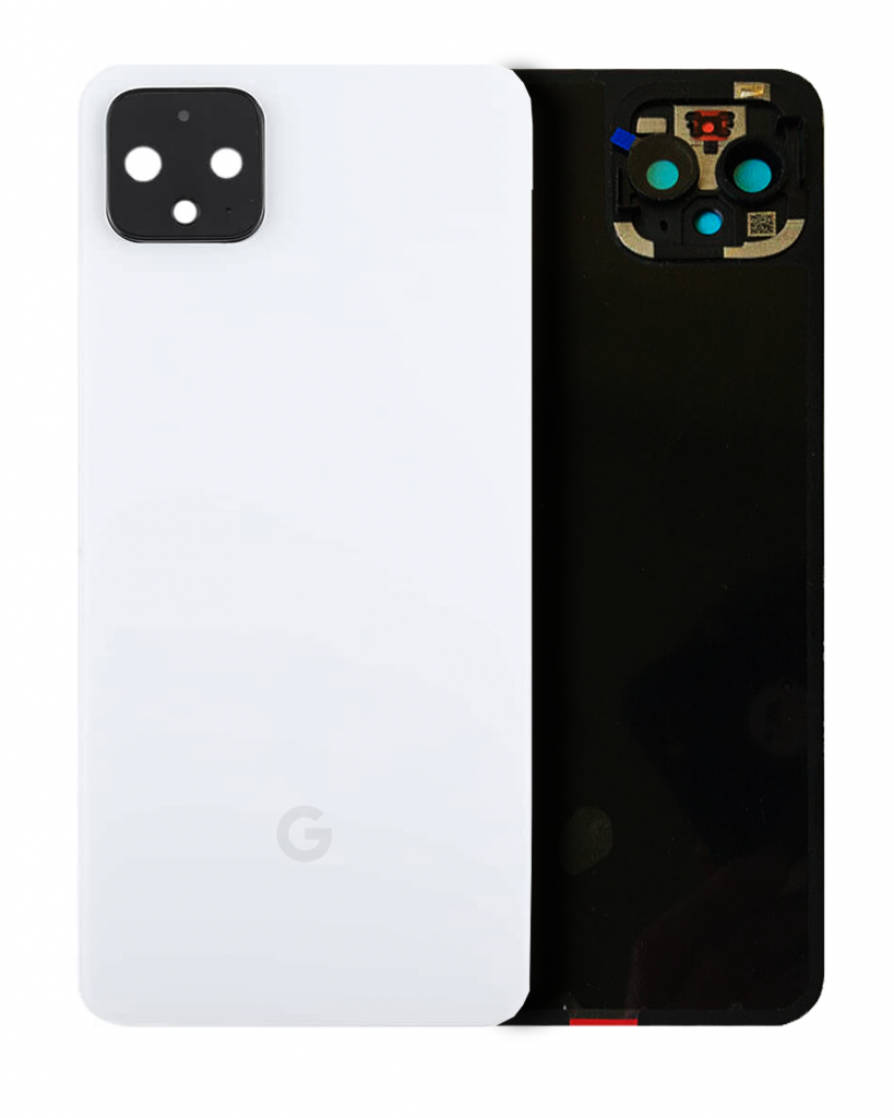 Back Glass For Google Pixel 4 (Genuine OEM) (Clearly White)