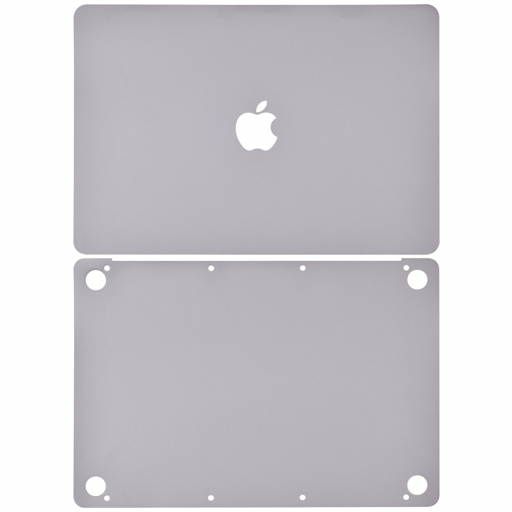 2 in 1 (Top and Bottom) Skin For MacBook 12" A1534 (2015-2017) (Space Gray)