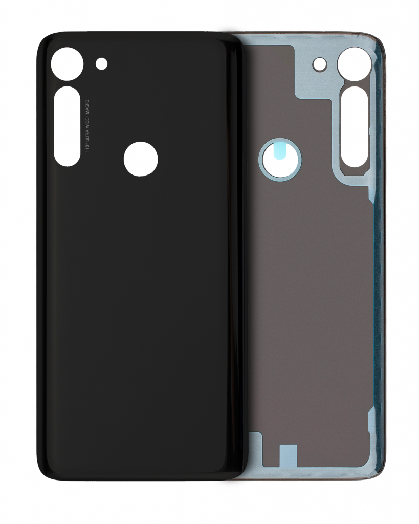 Back cover Glass For Motorola Moto G Power (XT2041 / 2020) / G8 Power (XT2041DL / 2020) (Genuine OEM) (Smoke Black)