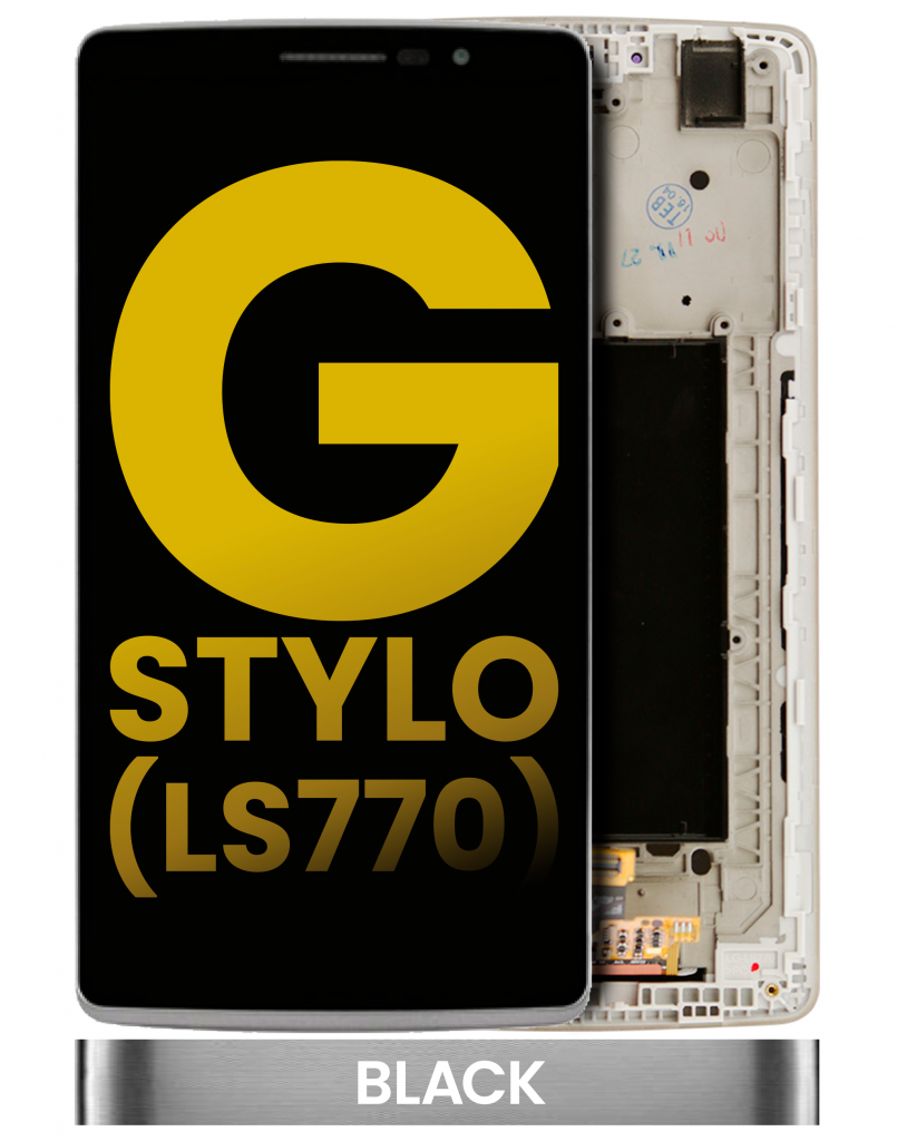 LCD Assembly With Frame For LG G Stylo (Refurbished) (Black)