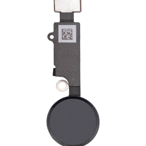 Home Button With Flex For iPhone 7 / 7 Plus / 8 / 8 Plus / SE (2020) / SE (2022) (Jet / Matte Black) (Warning: For Cosmetic Use Only)