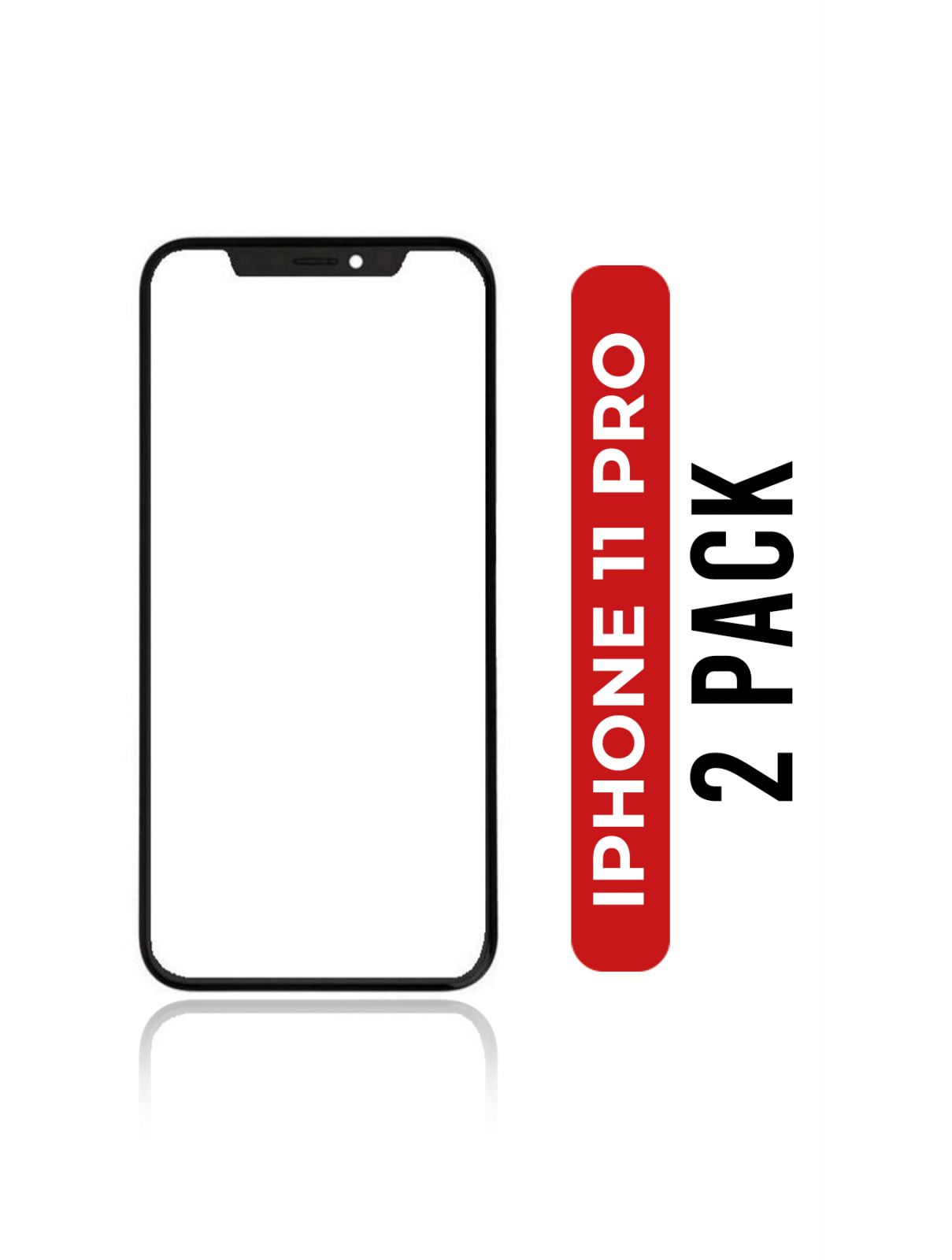 Front Cover Glass Only For iPhone 11 Pro (2 Pack)