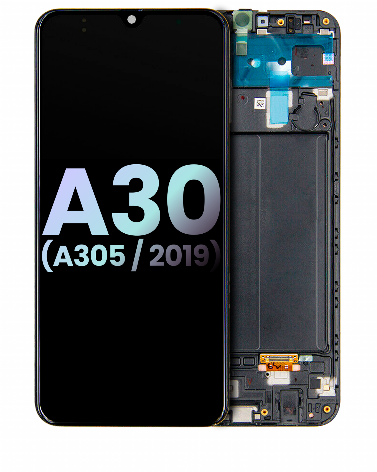 OLED Assembly With Frame For Samsung Galaxy A30 (A305 / 2019) (Service Pack) (All Colors)