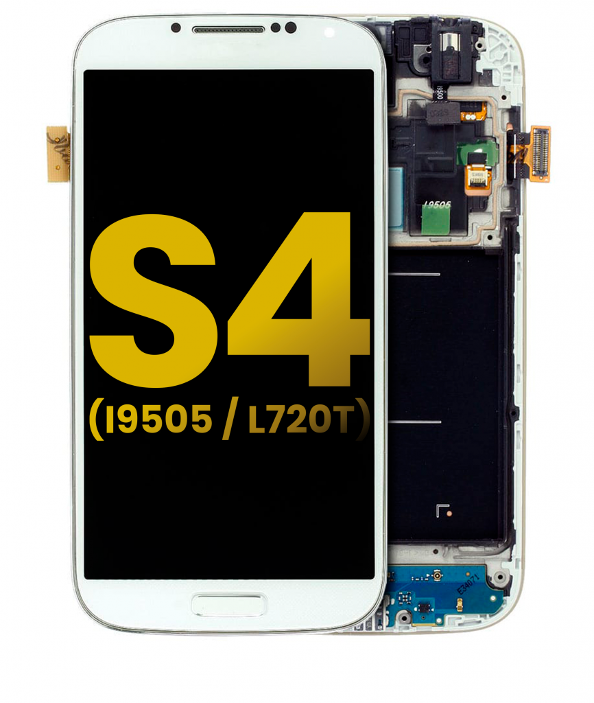OLED Assembly With Frame For Samsung Galaxy S4 (i9505 / L720T) (International / Sprint (GSM Model) (Refurbished) (White)