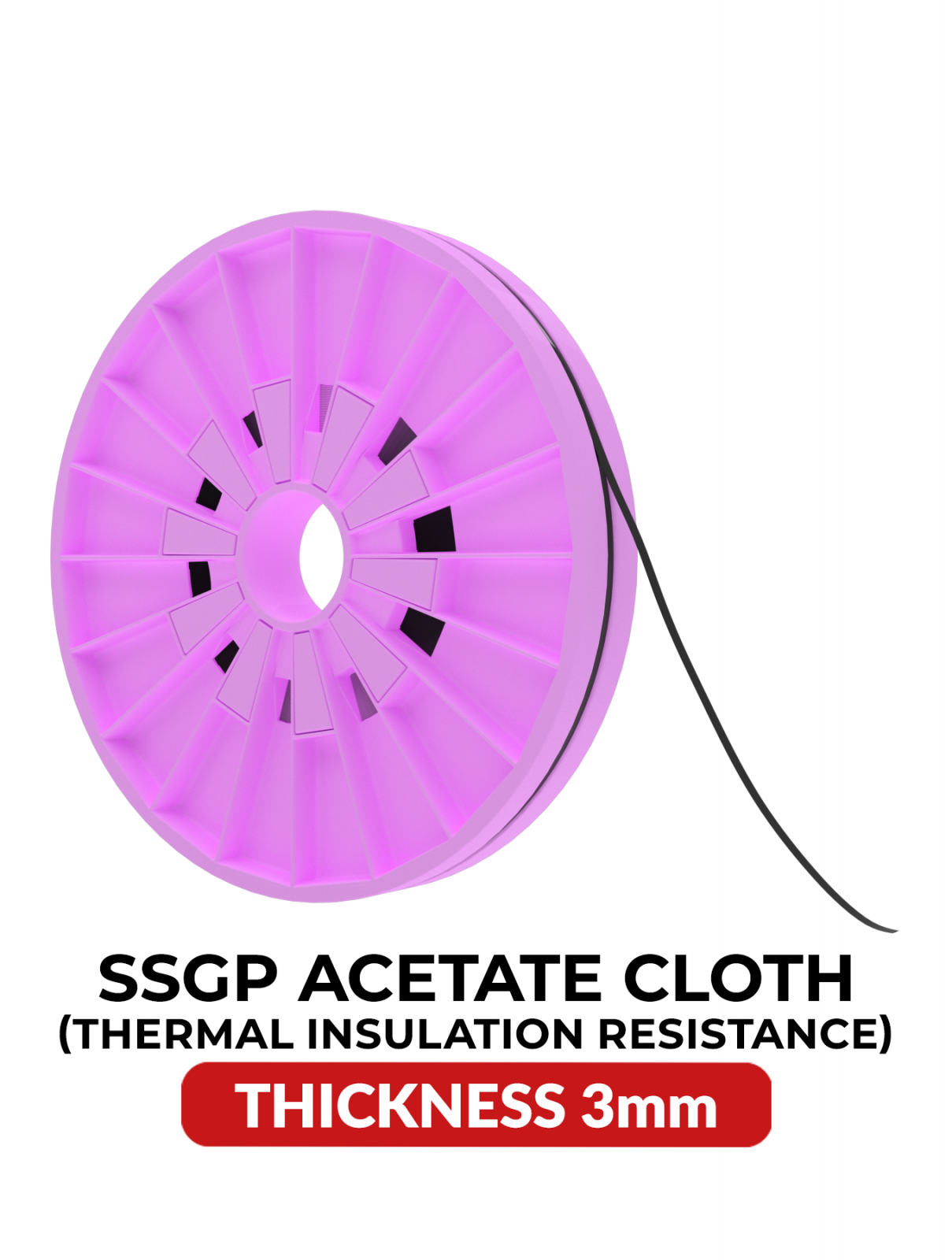 Thermal Insulation Rubber Resin Adhesive Tape (3MM x 25M) (SSGP)