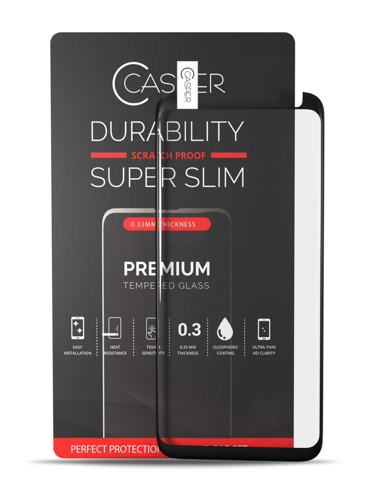 Casper Tempered Glass For Samsung Galaxy S8 Plus (Retail Pack) (Clear)